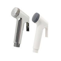 Pulvérisateur de bidet portatif pour toilettes, en plastique ABS, finition chromée, économie d'eau, haute pression, tête de pulvérisation perforée, pommeau de douche