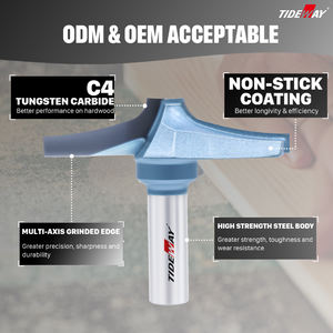 <span class=keywords><strong>Fraise</strong></span> à découper de haute qualité Tideway, lame tranchante en carbure pour la sculpture de panneaux de porte - Product Image 3