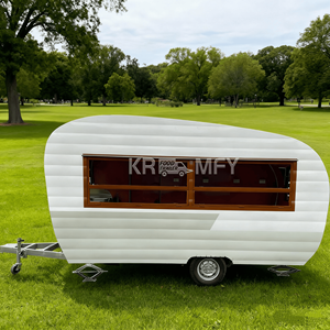 Chariot mobile de restauration, remorque alimentaire entièrement équipée, chariots de vente ambulante, camion de crème glacée, extérieur - Product Image 2