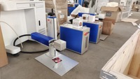 Machine de marquage laser à fibre 20W Raycus MAX 20QS 20X avec anneau d'objectif rotatif de taille 110mm 200mm 300mm 400mm offre limitée