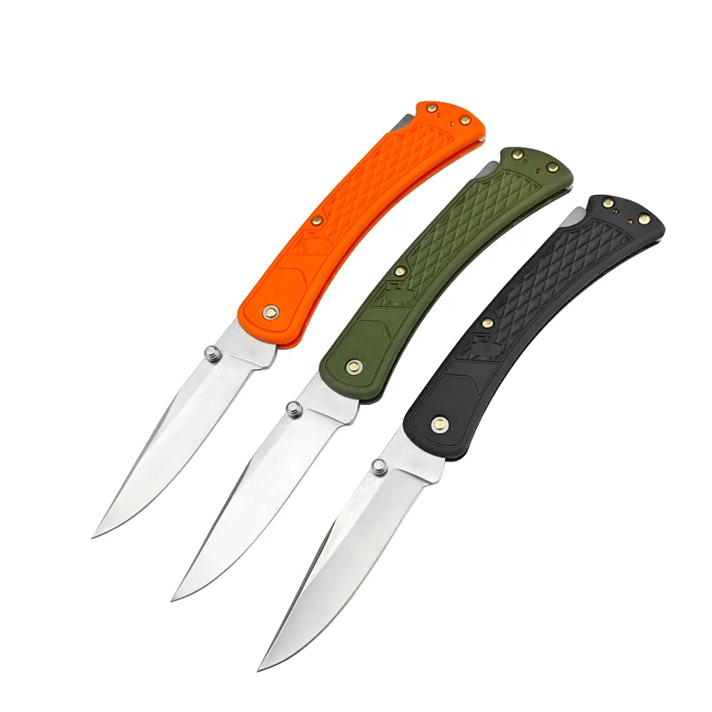 110 Best selling folding knife plastic handle survival knife edc tactical outdoor camping hunting pocket knife in stock