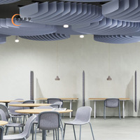 Panneaux acoustiques suspendus en feutre PET Horizon, modernes, écologiques, insonorisants, de plusieurs tailles, pour auditorium, salon