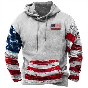 <b>Dropshipping</b> Winter Oversized Solid Digital Anti-Pilling Fleece Polyester/Cotton Hooded Sweatshirts Men Fashionable Vintage - Product Image 3