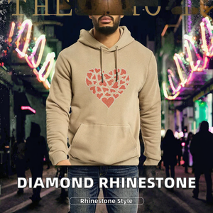 Sudadera con Capucha de Invierno Más Vendida, con Diseño a Cuadros y Pedrería, Logotipo Personalizado, Marca Privada, Sudadera de Forro Polar Transpirable para Hombre - Product Image 2