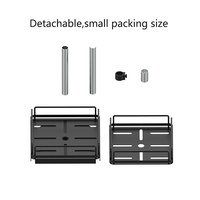 Neues 2-stöckiges Lazy Susan Metall-Drehgewürzregal, drehbarer Gewürzglas-Organizer aus Edelstahl und Glas