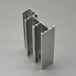 Perfiles de Extrusión de Aluminio con Precio de Fábrica de Foshan, Anodizado Cepillado 6063 T5, Perfiles de Aluminio <span class=keywords><strong>para</strong></span> Construcción de Marcos de Ventanas - Product Image 2
