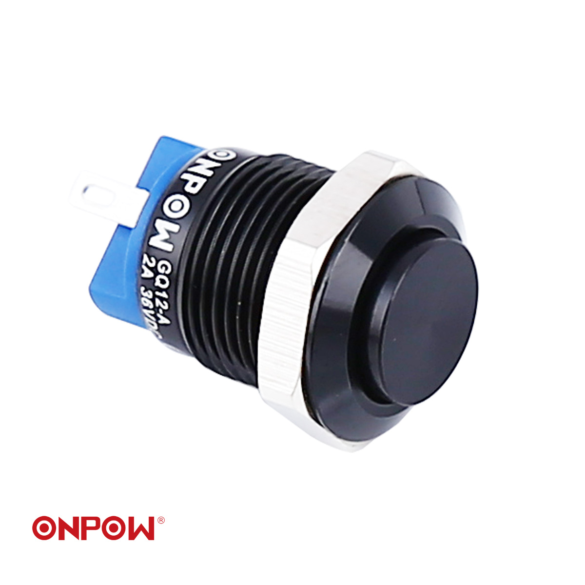 ONPOW 12 мм, мини-кнопочный переключатель с приподнятой кнопкой, Высокая водонепроницаемость, мгновенное нажатие, используется для запуска двигателя