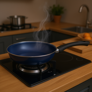 Riess Fry Pan 24 Cm Cobalt Blue <b>Nonstick</b> Cooking Surface - Product Image 3