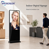 Écran tactile d'affichage publicitaire intérieur INGSCREEN, kiosque avec écran IPS 4K, signalisation numérique intelligente Android pour centre commercial