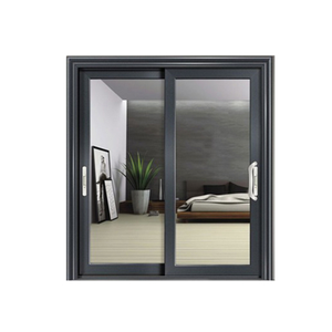 Bonne Isolation Thermique et <span class=keywords><strong>Phonique</strong></span> Moderne 3D Modèle Conception Portes Coulissantes En Aluminium avec Grille - Product Image 2