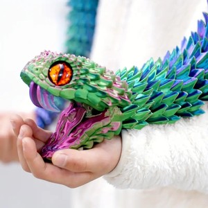 Offre Spéciale – Jouet Serpent Cobra Imprimé en 3D de Haute Qualité, Nouveau Serpent Articulé Réaliste avec Yeux Simulés pour Services de Fabrication Mécanique – Vente en Gros - Product Image 6