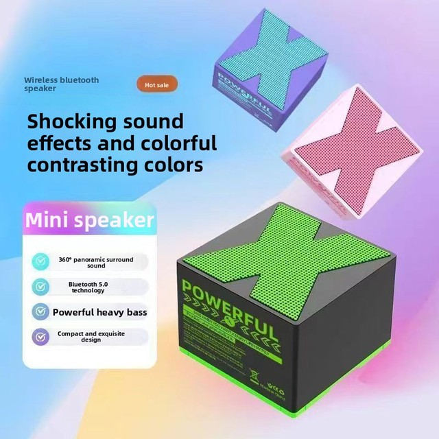 Cross-border Bestseller X1 for 5.0 Wireless Speaker Compact Home/outdoor Portable Subwoofer Dust-proof Feature 200-500mAh