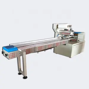 CE-zugelassene automatische Kissen Typ horizontale Hamburger Croissant Tortilla arabische Pita Brot verpackungs maschine