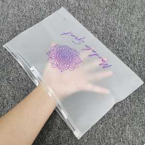 Wholesale Matte Frosted EVA Zipper Plastic Bag t Shirt Garment Plastic Poly Bag for Clothes - Product Image 4