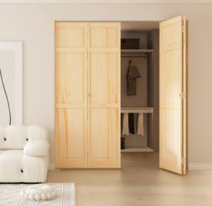 LPP Innen tür aus Holz, zweifach gefaltete Schiebetür beschläge aus Stahls chiene für Schrank oder Kleider schrank - Product Image 3