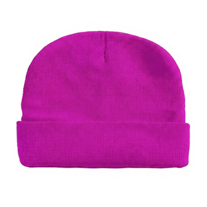 Unisex Solid Color Beanie Hat 100% Acrylic Knitted <b>Winter</b> <b>Cap</b> for Adults Casual Wear 56-58CM Head Circumference - Product Image 6