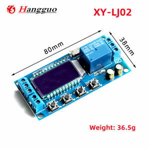 6-30V USB จอแสดงผลคริสตัลดิจิตอล รีเลย์หน่วงเวลา วงจรตั้งเวลา วงจรสวิตช์โมดูล XY-LJ02 - Product Image 4