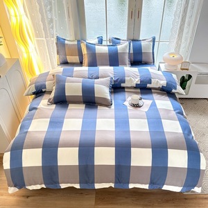 Nouvelle collection 2026 : Ensemble de literie 4 pièces en coton lavé avec motif dauphin mignon, housse de couette incluse, vente en gros à prix usine, faible MOQ, articles à prix abordable. - Product Image 3