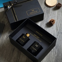 Diffuseur à bâtonnets en verre 100 ml, bougie parfumée artisanale en cire de soja 150 g, longue durée, luxe nordique, écologique, sans alcool