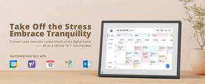 INSOVISION Calendrier numérique multifonction 21,5 pouces avec écran tactile, Wi-Fi, synchronisation automatique Google/iCloud/Outlook/<span class=keywords><strong>Yahoo</strong></span>/Family Frame - Product Image 5