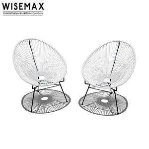 WISEMAX FURNITURE Mobilier d'extérieur populaire en rotin PE, fauteuil œuf <span class=keywords><strong>Acapulco</strong></span>, fauteuil inclinable de loisirs, fauteuil à bascule d'extérieur - Product Image 4