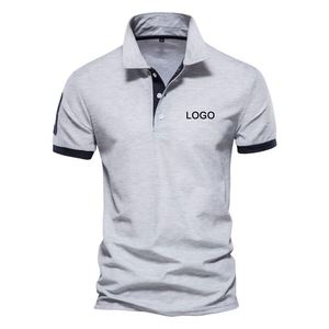 เสื้อโปโลพิมพ์ลายสกรีนขายส่ง ผ้าโพลีเอสเตอร์ แห้งเร็ว ทรงเข้ารูป สำหรับผู้ชาย เหมาะสำหรับกอล์ฟ สั่งทำพร้อมโลโก้ได้ - Product Image 3