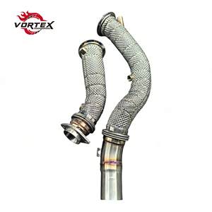 ท่อลงแคทสแตนเลสสตีล Vortex 304 แบบไหลสูง สำหรับ BMW M3 F80 S55 3.0T ปี 2014–2018 พร้อมแผ่นกันความร้อนในตัว ไม่มีไฟเตือน CEL - Product Image 1