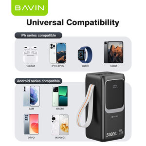 BAVIN 22.5W led 디스플레이 도매상 PC1032S <span class=keywords><strong>50000mah</strong></span> 타입 C 케이블과 대용량 휴대용 전원 은행 - Product Image 6