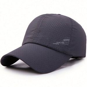 Wholesale 6 Panels <b>Summer</b> Breathable Custom logo Quick Dry Sports Cap Custom <b>Hats</b> Baseball Cap - Product Image 5