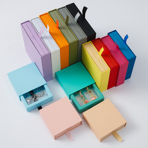 Boîtes personnalisées à logo, boîtes coulissantes en carton, boîtes cadeaux en papier personnalisées, emballage cadeau pour bijoux - Product Image 3