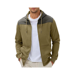 Cape de coiffure coton imperméable Polyester fermeture éclair automne décontracté cordon de serrage chaud avec poches entraînement randonnée - Product Image 1