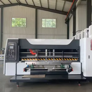 high speed full-automatic higjh speed four-color printer die-cutter slotter with stacker machine