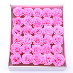 Polvo de Purpurina con Forma de Cabeza de Rosa de Cristal, Azul Hada, para Ramos de San Valentín, Materiales para Manualidades, Rosa con Purpurina - Product Image 2