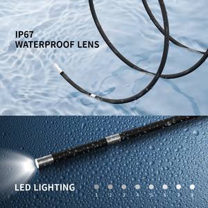 Endoscope d'inspection portable 720P 360 °   Sonde à <span class=keywords><strong>tube</strong></span> en tungstène de 6 mm, LED 10000 lux, HDMI, WiFi pour la détection et la réparation automobile - Product Image 5