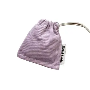 Nieuw Ontwerp Vrouwen Bloem Groentezaadverpakking Pocket Populair Patroon Lieverd Meisje Lippenstift Pack Mini Drawstring Tas