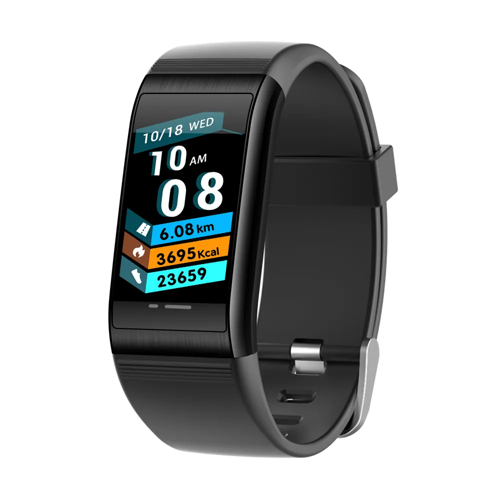 smart Fitness Tracker BY2 1.4inch alloy Hband APP Pedometer for men women smart Bracelet Heart Rate waterproof Wristbands