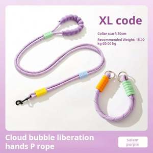 Correa para Perro Multifuncional 6 en 1 KingHon, Correa para Perro Manos Libres Resistente, Cuerda Trenzada Ajustable de Poliéster para Pasear Perros - Product Image 5