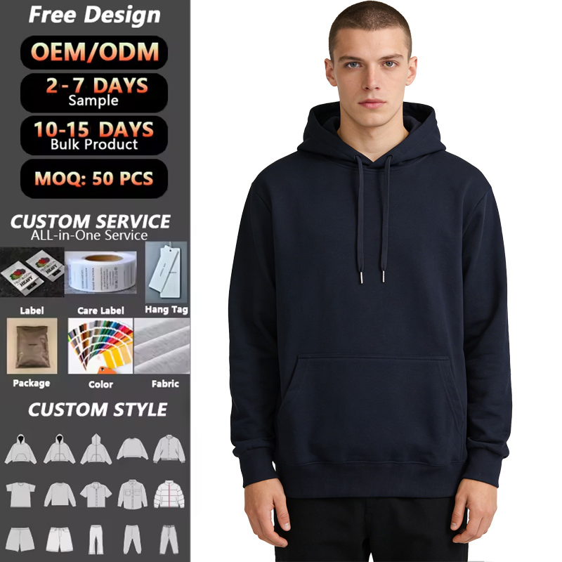 Men s Casual Pullover Sweatshirt Customize