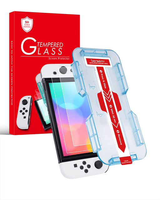 2pack Switch Screen Protector for Nintendo Switch Tempered Glass Screen Saver Protector Film With Transparent HD Clear