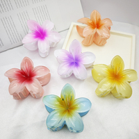DREAM FASHION Pince à Cheveux en Plastique Fleur Violette Douce 8cm pour Femmes Accessoires Cheveux Vente en Gros Transfrontalière