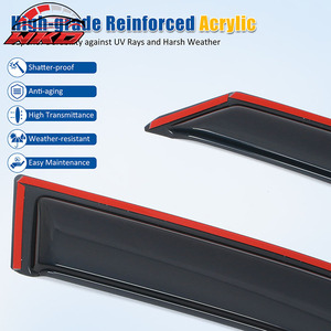 Déflecteurs de vitres latérales en acrylique pour Kia Telluride 20-25, 4 pièces - Product Image 4