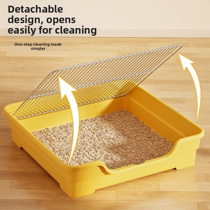 ถาดรอง<span class=keywords><strong>ฉี่</strong></span>สัตว์เลี้ยงแบบพกพา ทำจากสแตนเลสและพลาสติก PP ทนทาน สำหรับ<span class=keywords><strong>สุนัข</strong></span>และแมว ใช้ฝึกขับถ่าย ทำความสะอาดง่าย - Product Image 3