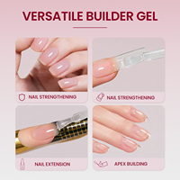 YOUTH ROSE 15ml Gel UV de Construction Sans HEMA Sans TPO pour Ongles, pour la Construction de l'Apex et la Remplissage des Inégalités, pour Salons de Beauté