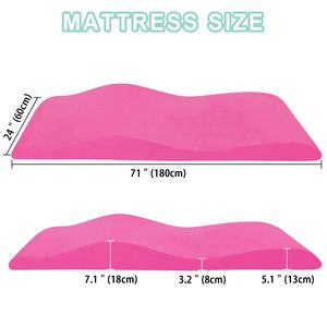 Lash Bed Topper Cojín de espuma de masaje con curvas para salón Cama de masaje ergonómica Topper con cubierta extraíble Uso en <span class=keywords><strong>SPA</strong></span> - Product Image 3