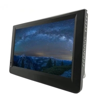 Mini téléviseur 11-12 pouces 1280*800 avec batterie intégrée de 1800 mAh, carte USB TF, télévision numérique portable