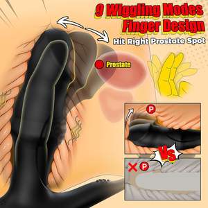 Massaggiatore Prostatico Vibratore Anale 6 in 1 Plug Anale 9 Modalità di Spinta e Vibrazione Giocattoli Sessuali Maschili Dildo Anello Fallico Controllo Remoto APP - Product Image 3