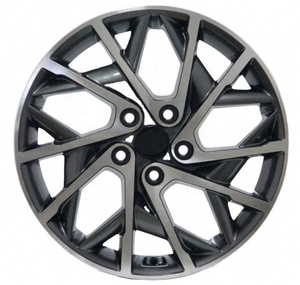 Flrocky echo <span class=keywords><strong>15</strong></span> 16 17 <span class=keywords><strong>pouces</strong></span> PCD 5X114.3 <span class=keywords><strong>roue</strong></span> en alliage de conception de maille de <span class=keywords><strong>5</strong></span> <span class=keywords><strong>trous</strong></span> pour HYUNDAI Elantra - Product Image 2