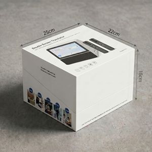 Nouveau 2026 – Traducteur vocal IA à double écran 7 pouces en temps réel, bidirectionnel, pour centres commerciaux et boutiques duty-free DSAT 1. Double écran Face-to-Face - Product Image 6