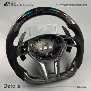 Volante de Fibra de Carbono con LED Personalizado para Mercedes-Benz W204 W212 C206 AMG Clase C Clase E GLA45 CLS63 C63 E300 E63 SL63 - Product Image 3