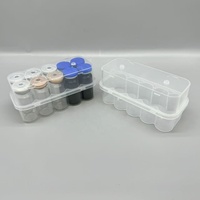 Boîte de stockage stérile pour vaccins, 10 ml, 10 compartiments, en plastique, pour petits flacons de peptides/vaccins